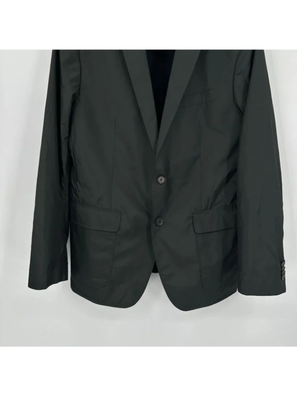 BANANA REPUBLIC green jacket blazer sport coat 44R windbreakers slim fit casual